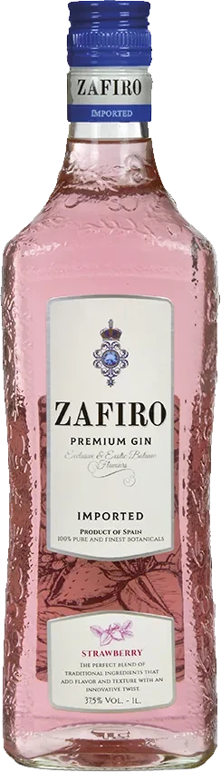 Zafiro Pink Premium Gin, Strawberry 37,5%  0,7l