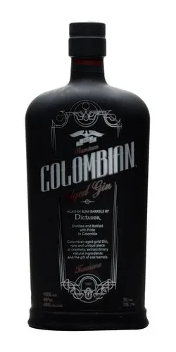 Colombian Gin Treasure black Gin 43%0.70l