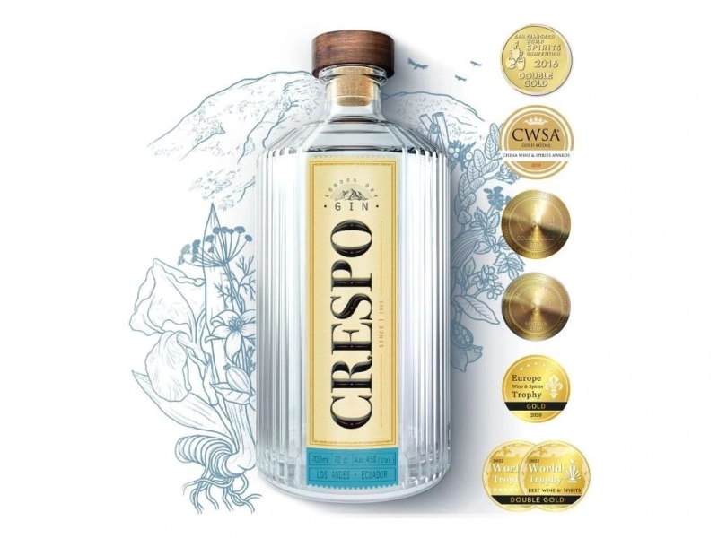 Crespo los Andes London Dry Gin 45%0.7l